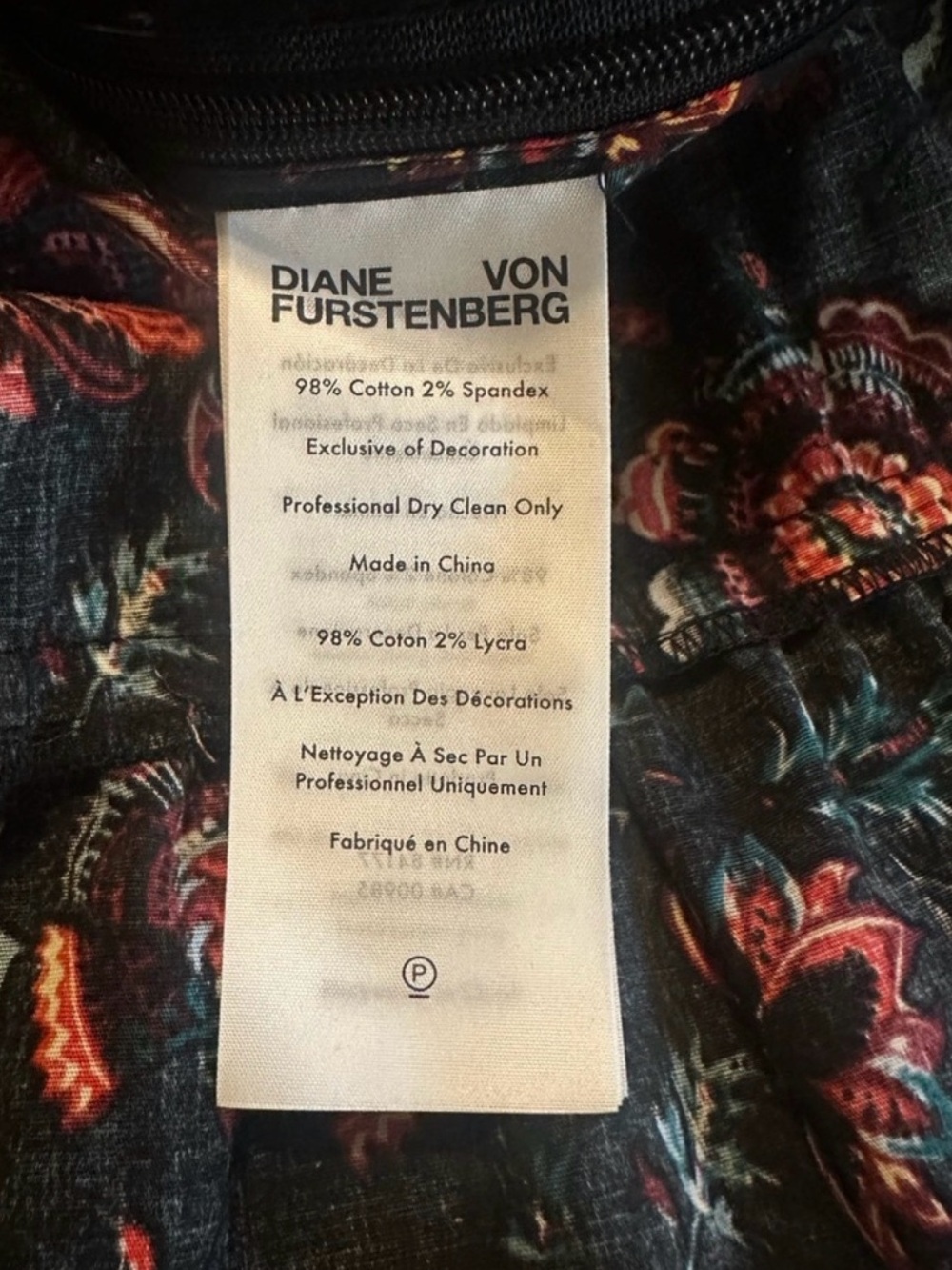 Diane Von Furstenberg Black Floral Puff-Sleeve Midi Dress - Picture 4 of 6